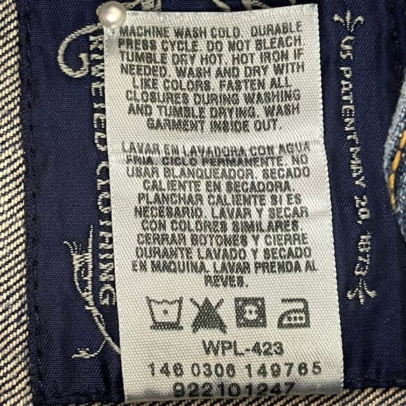 Levis Levi Strauss Signature Trucker Jacket Womens Size Medium 8-10 Blue Denim - Picture 11 of 12